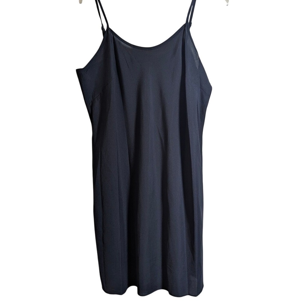 Sleeveless Mini Slip Dress - Casual‎ Party Basic - Blue